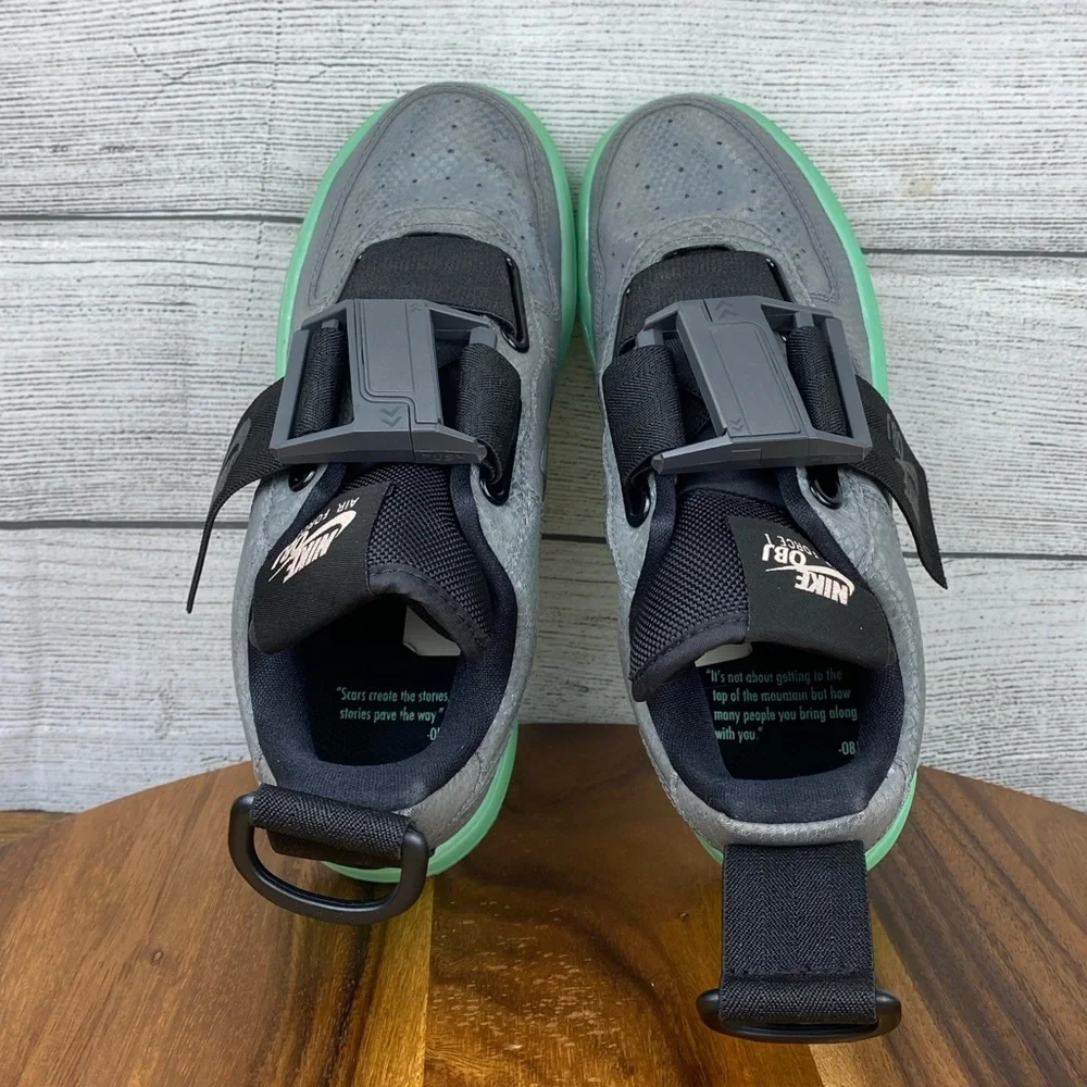 Nike Air Force 1 Utility Cool Grey OBJ Odell Beckham Jr Shoe AV2040-001 Kids 5.5